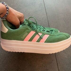 Adidas VL Court Bold Sneaker - Women's 
Pink and Green